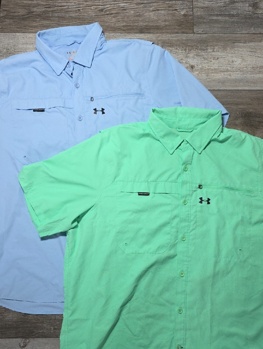 Under Armour Tide Chaser HeatGear Short Sleeve Vented Fishing Shirts Size 2XL